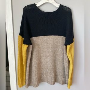SHEIN colorblock oversized sweater small